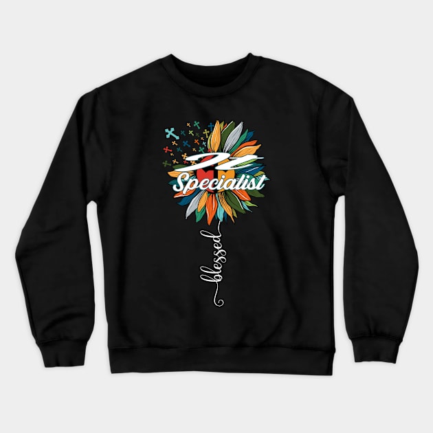 Blessed It Specialist Crewneck Sweatshirt by Brande